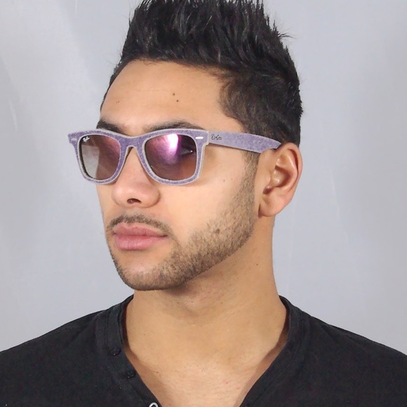 Ray Ban ORB2140 denim wayfarer jean gray Unisex sunglasses NWT - Picture 7 of 8